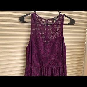 Purple lace dress